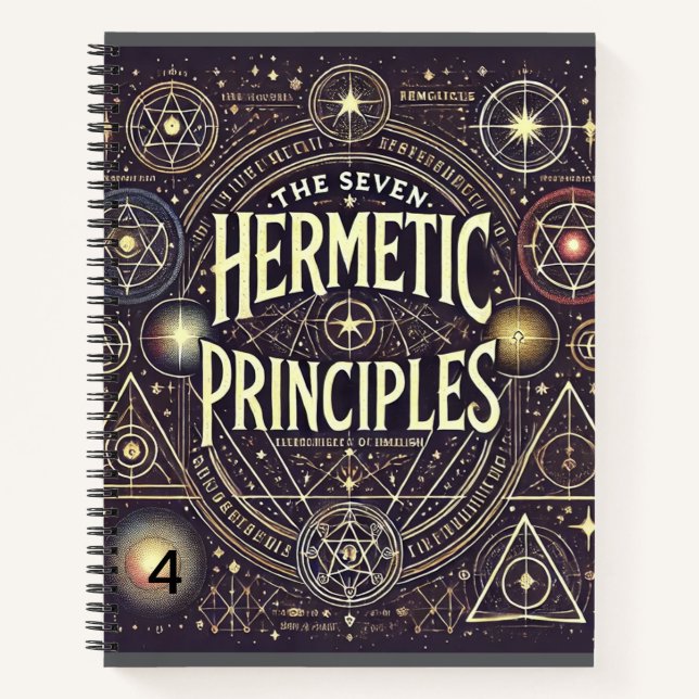 Carnet unique avec principes hermétiques Imprimer (Devant)