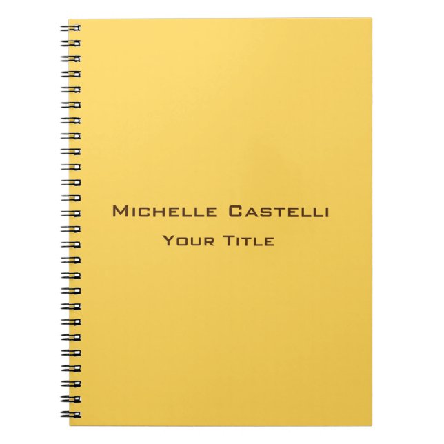 Carnet Unique professionnel classique simple (Devant)