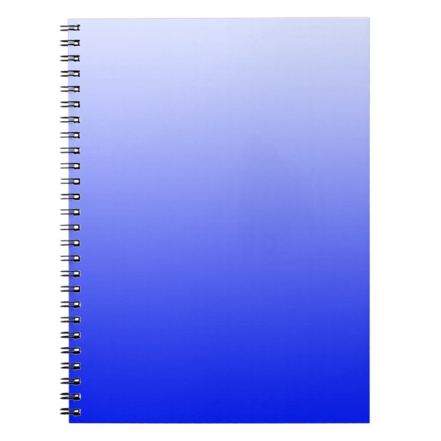 Carnet UNIQUEMENT des dégradés de couleur - bleu royal (Devant)