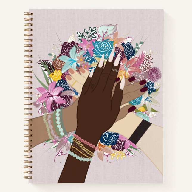 Carnet Unité en fleurs - L'autonomisation des femmes (Devant)