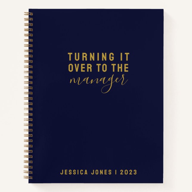 Carnet Universal Manager Elegant Blue Law of Attraction (Devant)