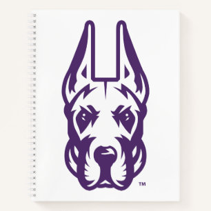 Carnet Université d'Albany Chef de la mascotte Great Dane