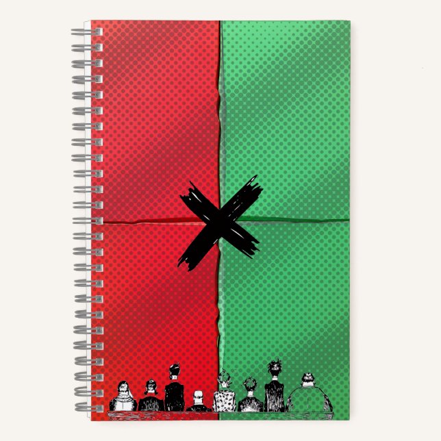 Carnet Urban Pop Crowd Retro Notebook (Recto)