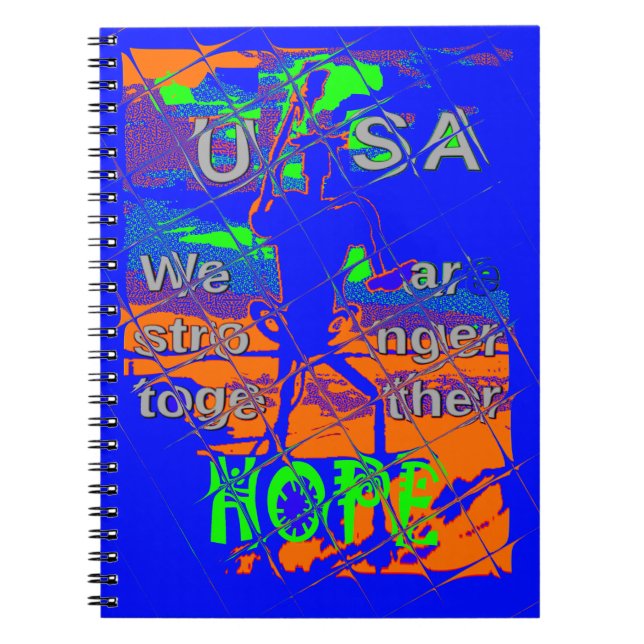 Carnet USA Hillary Hope Nous sommes forts (Devant)