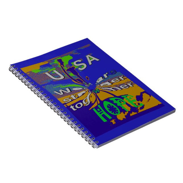 Carnet USA Hope Message Art (Côté Droit)