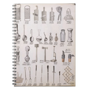 Carnet Ustensiles de cuisine, d'un catalogue commercial