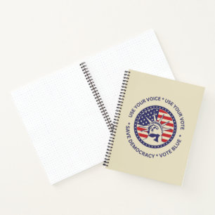 Carnet Utiliser Votre Vote Insigne De Liberté Patriotique
