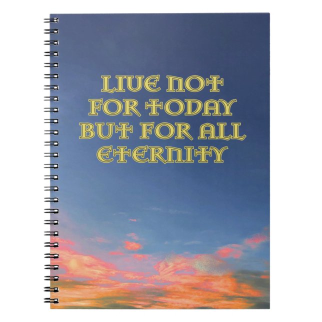 carnet v2 "Live Not For Today" (Devant)