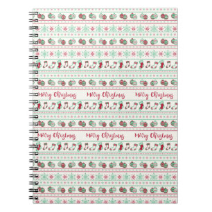 Carnet Vacances Motif de Noël moche