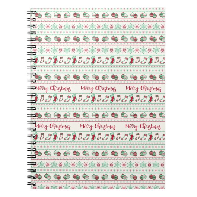 Carnet Vacances Motif de Noël moche (Devant)