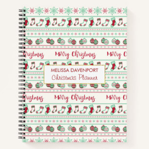 Carnet Vacances Motif de Noël moche