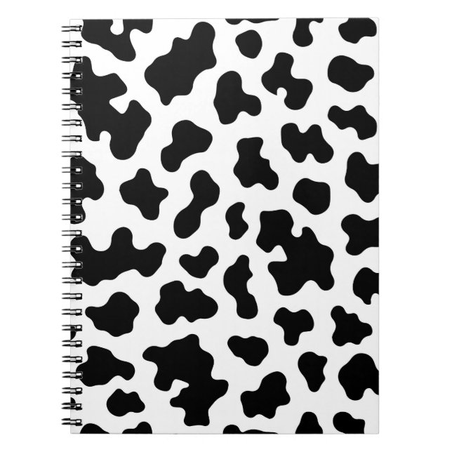 Carnet Vache blanche et noire Imprimer (Devant)