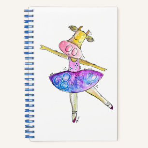 Carnet Vache blanche mignonne