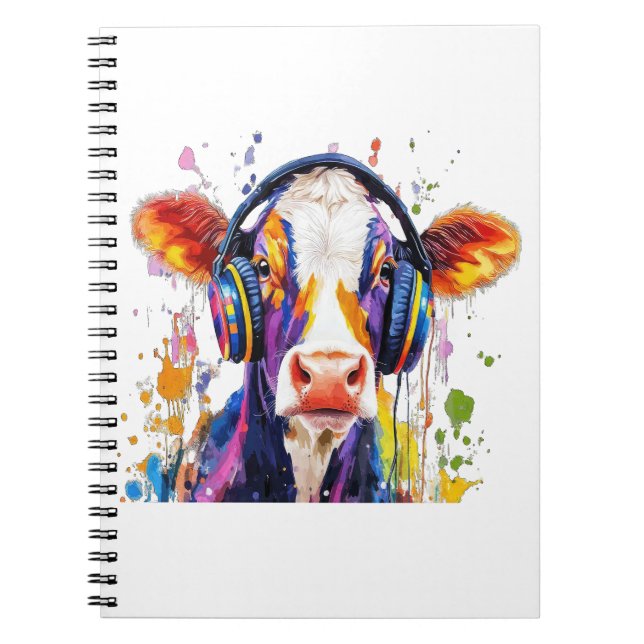 Carnet Vache des hautes terres colorées (Devant)