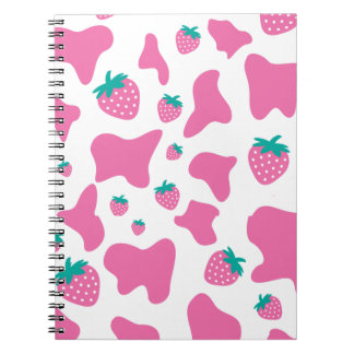 Carnet Vache fraise