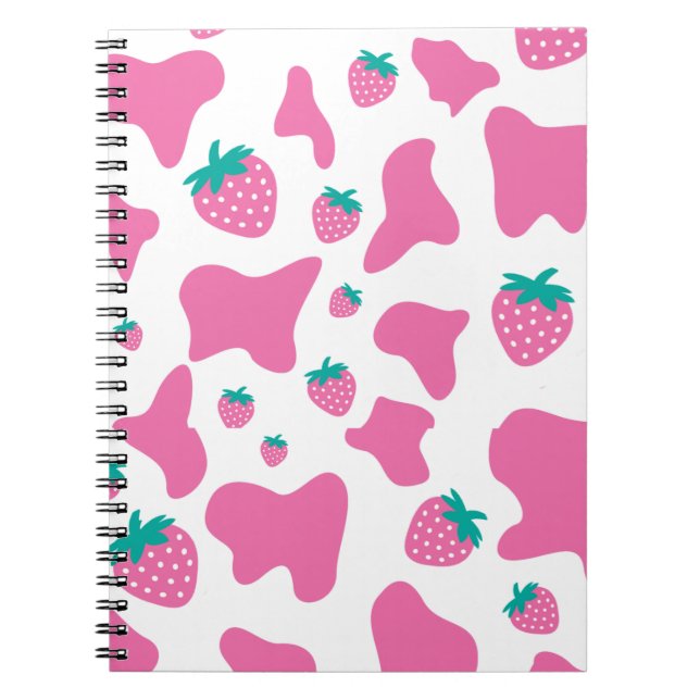 Carnet Vache fraise (Devant)