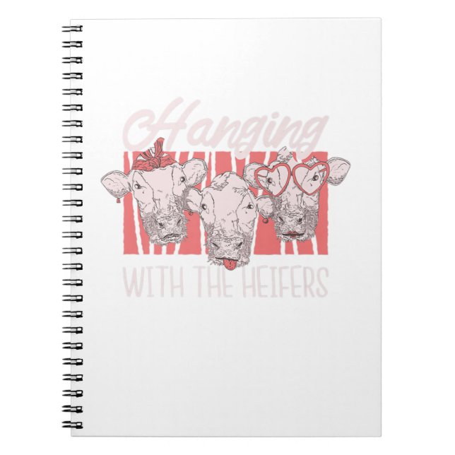 Carnet Vache La Vie Animale Drôle Juste Accroché Avec Mon (Devant)