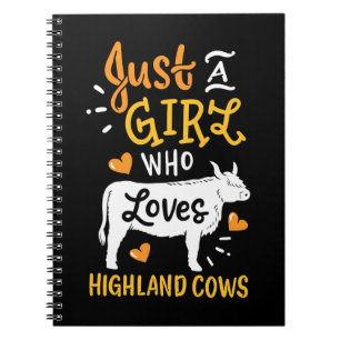Carnet Vache Vache Highland Vache Juste une fille qui aim
