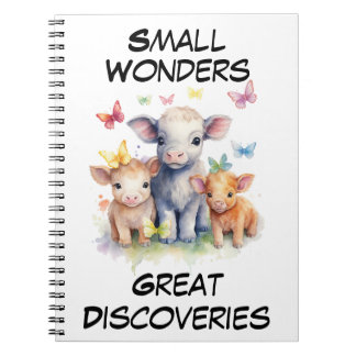 Carnet Vaches et papillons personnalisables