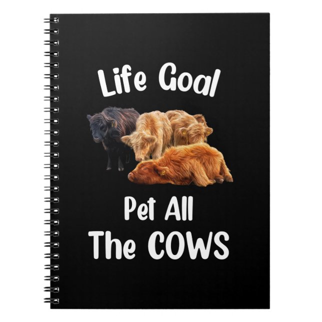 Carnet vaches objectif de vie animal toutes les vaches, v (Devant)