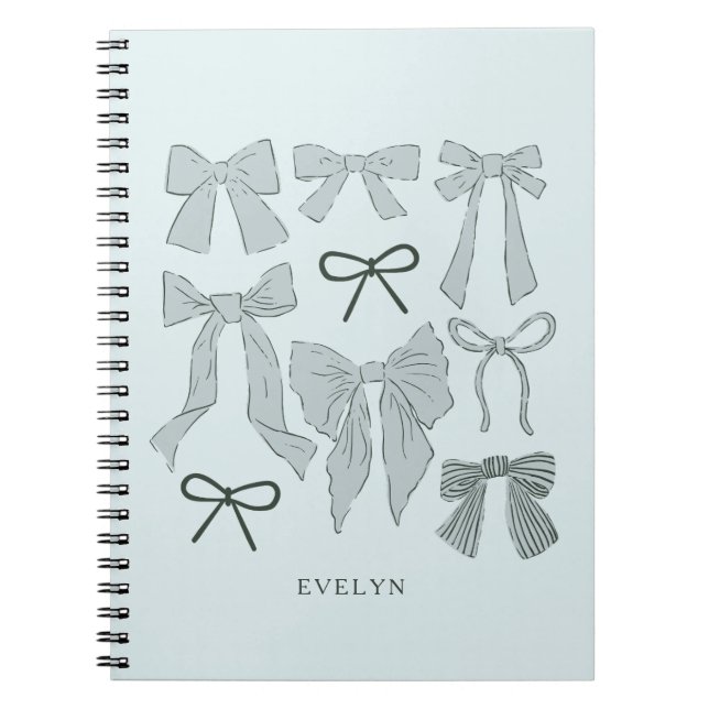 Carnet Vaches romantiques bleues (Devant)