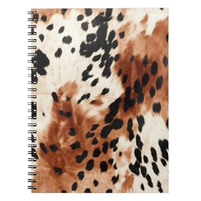 Carnet Vachette animale à la crème Brown (Devant)