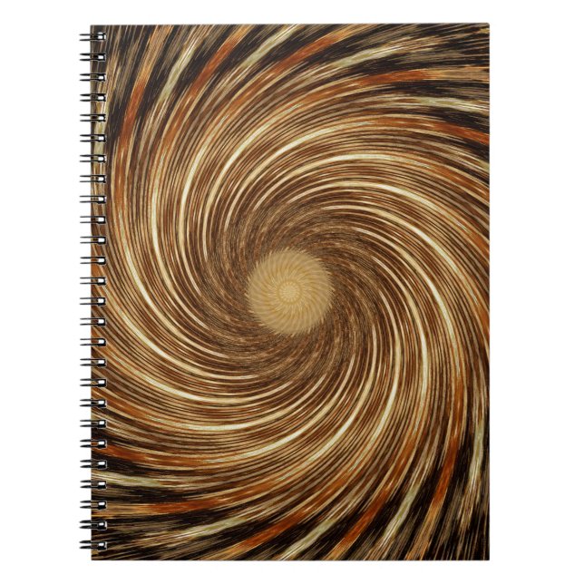 Carnet Vague noire Brown Vague kaléidoscope Art (Devant)