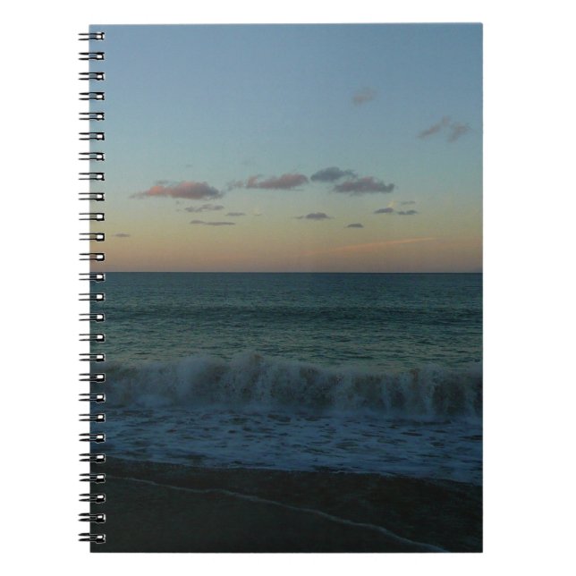 Carnet Vagues s'écrasant au paysage de Sunset Beach (Devant)