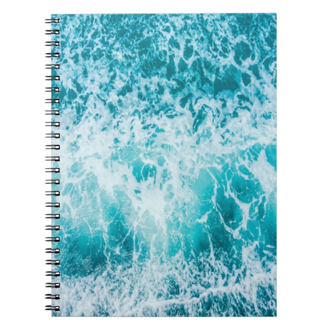 Carnet Vagues tropicales de l'océan bleu (Devant)