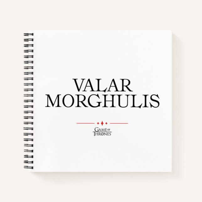Carnet Valar Morghulis (Devant)