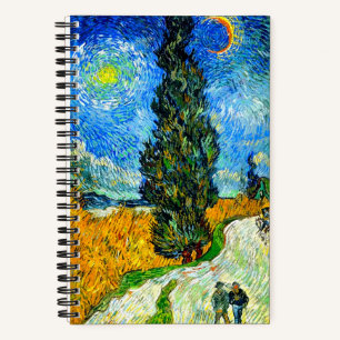 Carnet Van Gogh Road avec Cypress et Star
