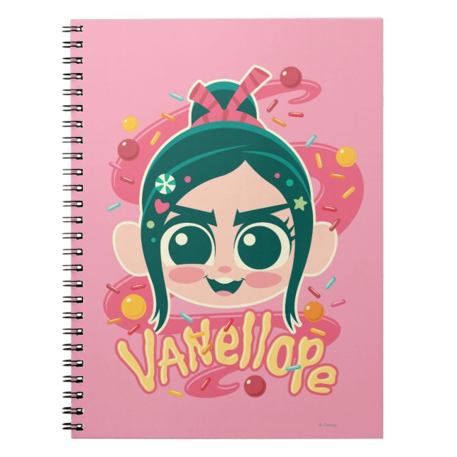 Carnet Vanellope Von Schweetz Face (Devant)
