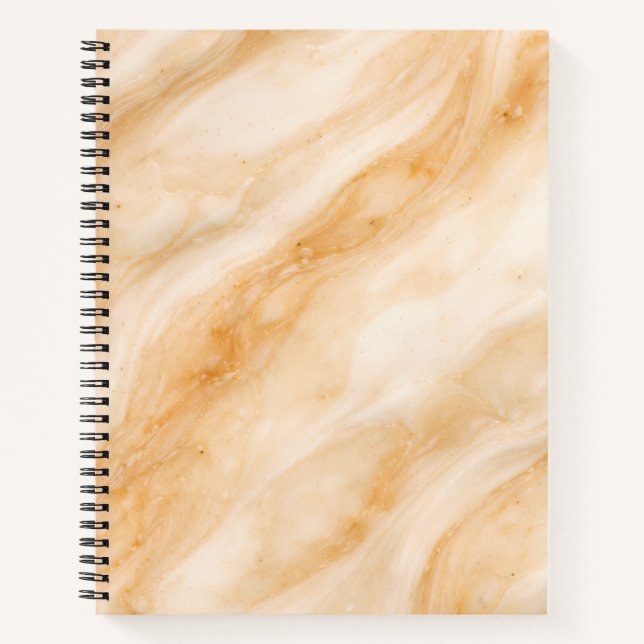 Carnet Vanilla Milkshake Marble Texture (Devant)