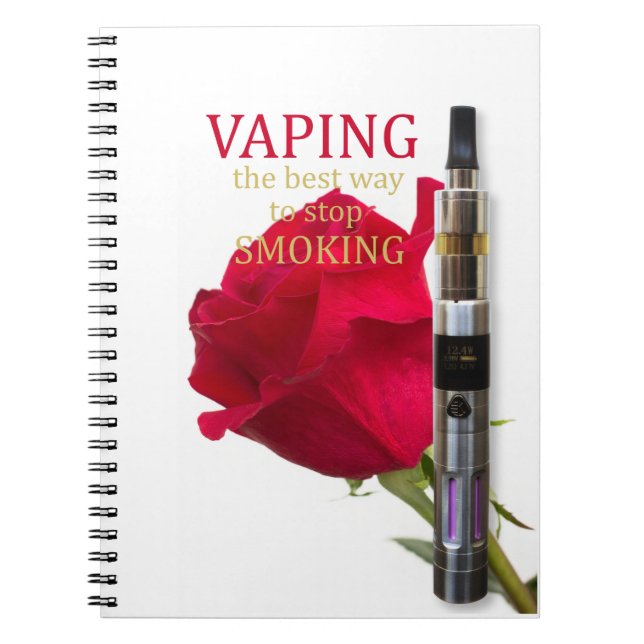 Carnet Vaping est le meilleur moyen d'arrêter de fumer (Devant)
