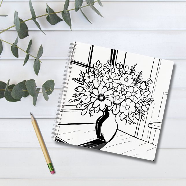 Carnet Vase à fleurs (Créateur téléchargé)