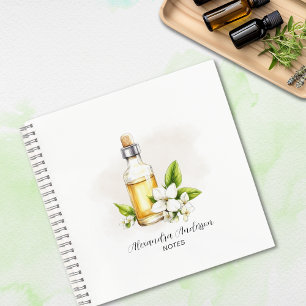 Carnet Végétal Jasmin Huiles Essentielles Aquarelle Flora