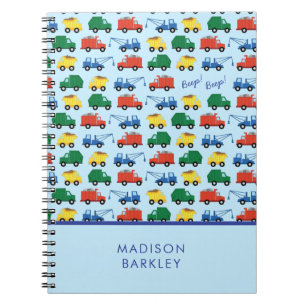 Carnet Véhicules de construction pour garçons Camions Mig