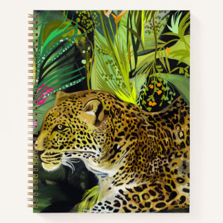 Carnet Veille de léopard jungle tropicale