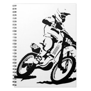 Carnet Vélo et cavalier simples de Motorcross