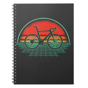 Carnet Vélo vintage Vaporwave Retro Bicycle 80s Style