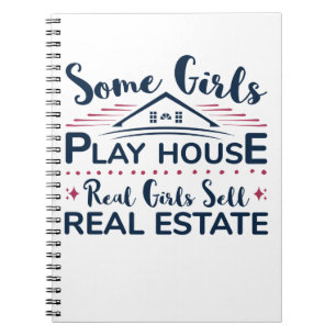 Carnet Vendre des filles Immobilier Agent Funny Broker