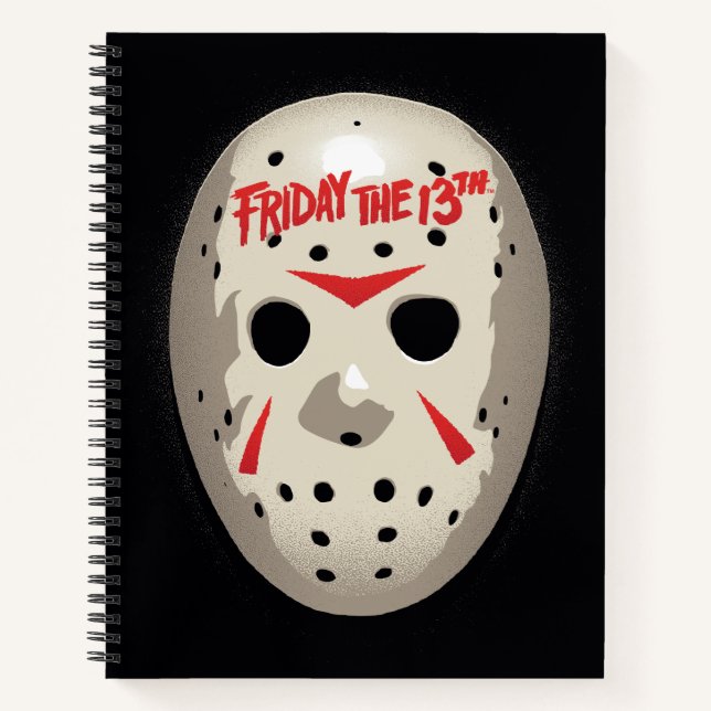 Carnet Vendredi 13 | Graphique de masque de hockey (Devant)