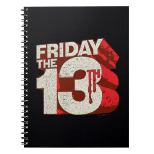 Carnet Vendredi 13   Logo 3D empilé saignant