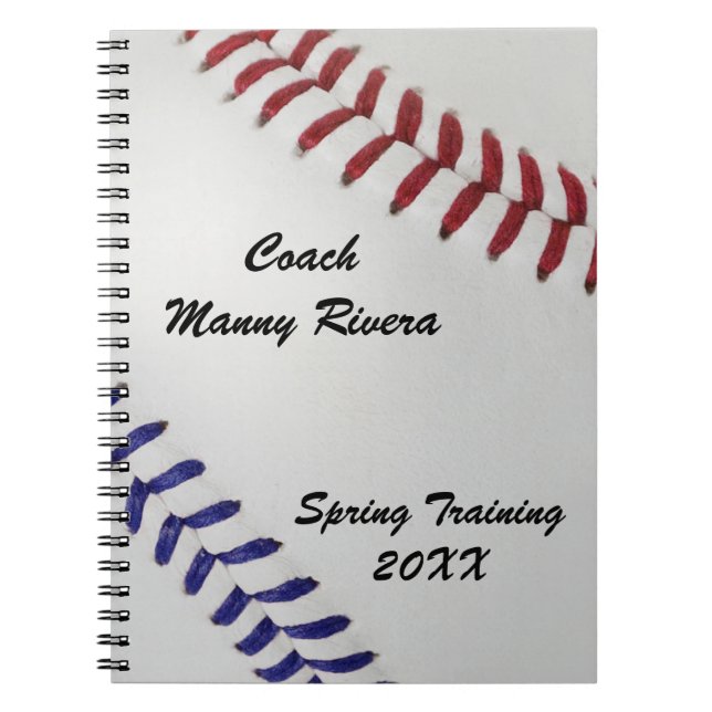 Carnet Ventilateur de baseball_couleur_couleur_lacets_nb_ (Devant)