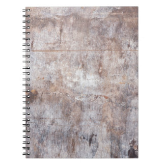 Carnet Véritables lavages vintages sur la surface en bois