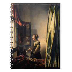 Carnet Vermeer - Fille lisant une lettre à une fenêtre ou
