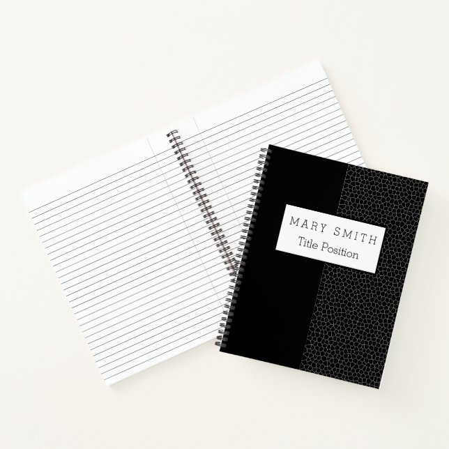 Carnet Verre coloré tendance Noir noir (Intérieur)