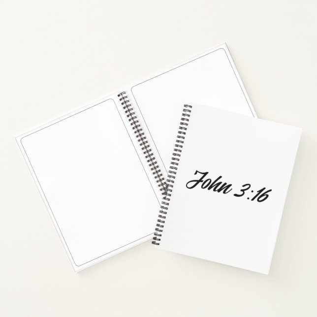 Carnet Verset biblique Jean 3:16 (Intérieur)