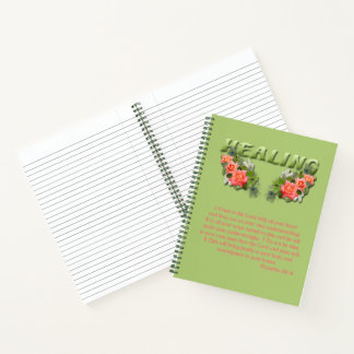 Carnet Verset de guérison large gouverné