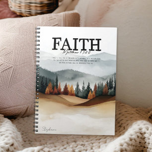Carnet Verset de la Bible Matthieu 17:20 Nature